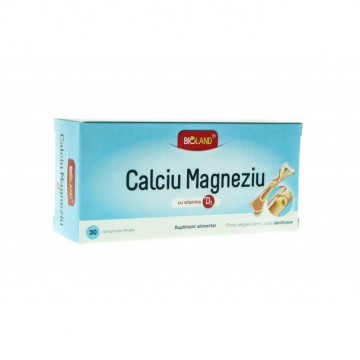 Calciu, magneziu si vitamina D3 - 30 cpr
