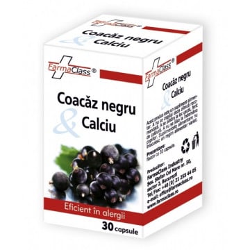 Coacaz negru & Calciu - 30 cps, FarmaClass