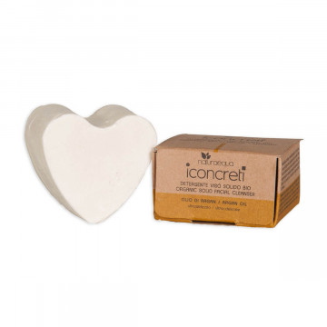 Demachiant facial organic solid cu ulei de cocos, Naturaequa, 60 gr