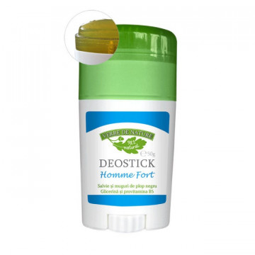 Deostick Homme Fort cu salvie, muguri de plop negru, glicerina 50g