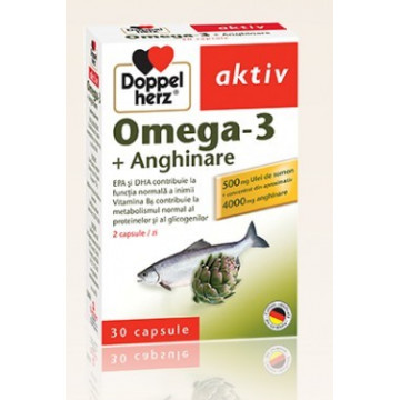 Doppelherz aktiv Omega-3 + Anghinare - 30 cps