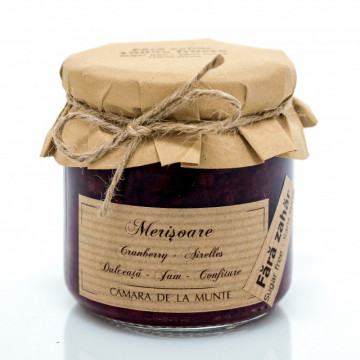 Dulceata de merisoare negre fara zahar adaugat - 200 g