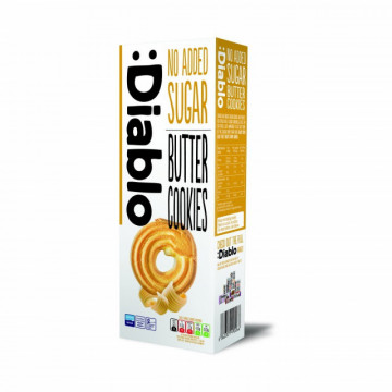 Fursecuri cu unt 20% Diablo, fara adaos de zahar - 135 g