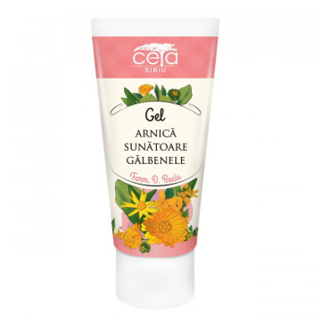 Gel cu extracte de arnica, sunatoare si galbenele - 50 ml