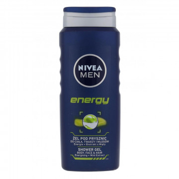 Gel de dus Nivea Men Energy cu menta - 500 ml