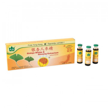 Ginkgo Biloba + Ginseng 10 fiole * 10 ml Yong Kang