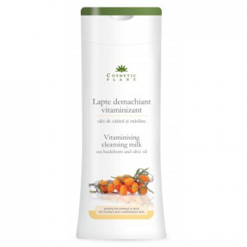 Lapte demachiant vitaminizant cu ulei de catina si masline - 200 ml