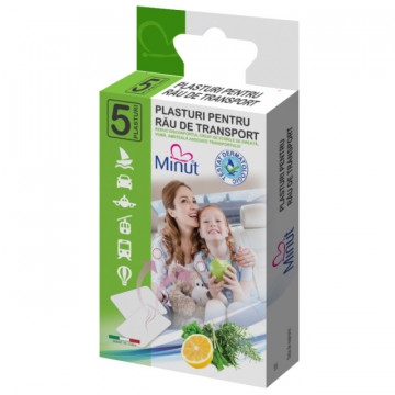 Plasturi pentru rau de transport Minut - 5 buc