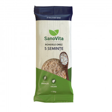 Rondele din orez cu 5 seminte - 56 g