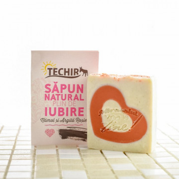 Sapun natural hidratant plin de iubire - 120 g -Techir