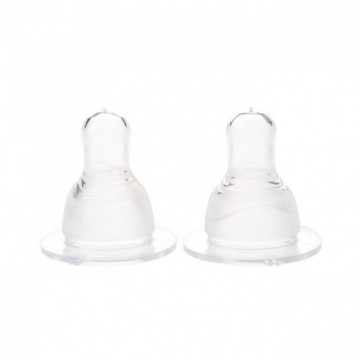 Tetine silicon super fin 0+ - 2 buc