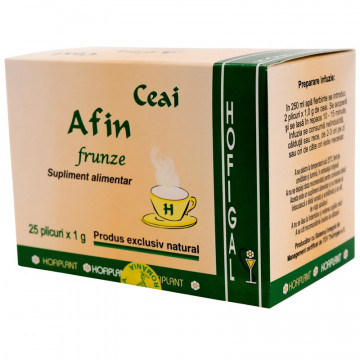 Ceai de Afin frunze - 25 dz