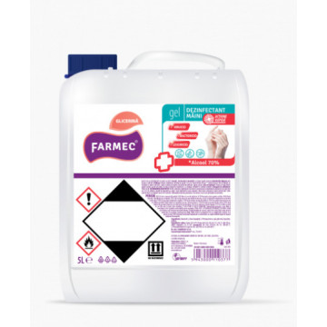 Farmec Gel Dezinfectanta Maini cu glicerina - 5L
