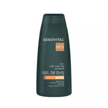 Gerovital Men Gel de Dus Wild 3 in1 - 400 ml