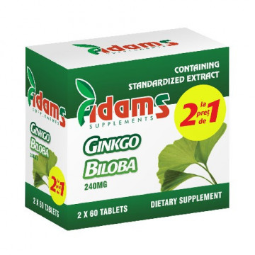 Ginkgo Biloba - 60 cps 1 + 1 Gratis
