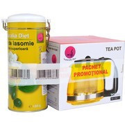 Iasomie Superior cutie metalica - 100 g + Ceainic 1250 ml Promo