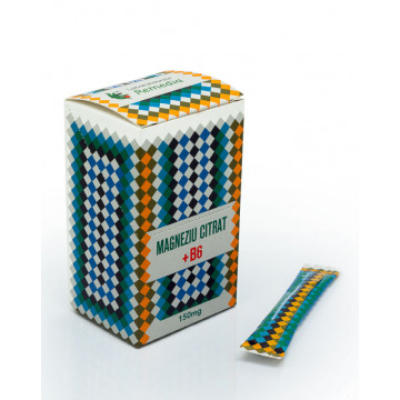 Magneziu citrat + B6 - 25 stickuri