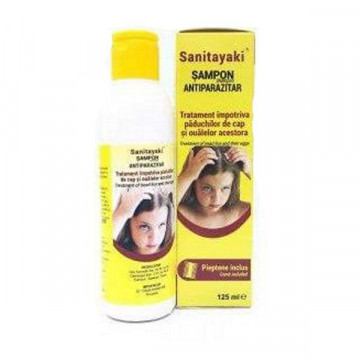 Sampon Antiparazitar Sanitayaki + Pieptene, 125 ml