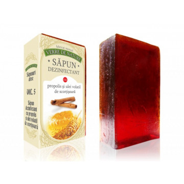 Sapun dezinfectant cu propolis si ulei volatil de scortisoara vol. 5, 100 g