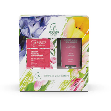 Set cadou Essential Crema hidratanta bujor 50 ml + Crema maini bujor - 100 ml