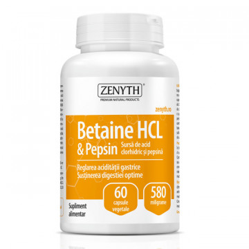 Betaine HCL si Pepsin - 60 cps