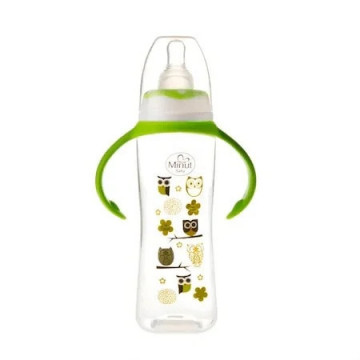 Biberon cu manere si tetina silicon 6+ - 250 ml