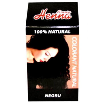 Colorant natural pentru par, Sonia Henna, negru - 100 g