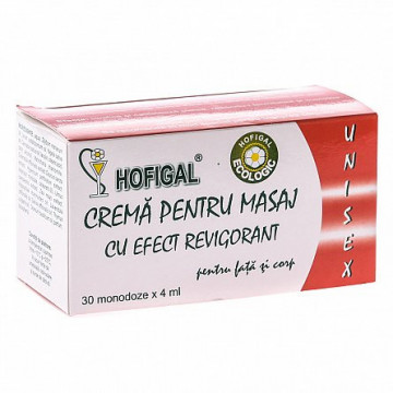 Crema pentru masaj cu efect revigorant - 30x4 ml