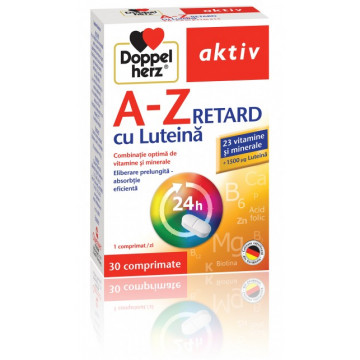 Doppelherz Aktiv A-Z Retard cu Luteina - 30 cpr