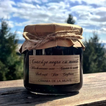 Dulceata de coacaze negre cu menta - 200 g