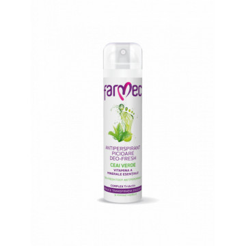 Farmec Antiperspirant Picioare Deo-Fresh cu Ceai Verde - 150 ml