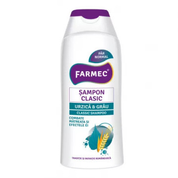 Farmec Sampon clasic cu urzica si grau - 200 ml