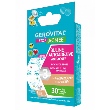 Gerovital Stop Buline Autoadezive Antiacnee - 30 buc/cutie