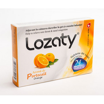 Lozaty cu aroma de Portocale - 24 tbl Sprint Pharma