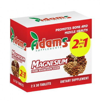 Magneziu 375 mg - 30 cpr 1+1 Gratis