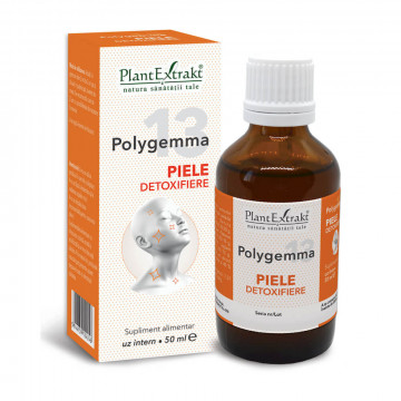Polygemma 13 Piele detoxifiere, Plantextrakt, ambalaj nou