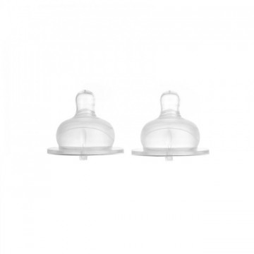 Tetine silicon gat larg 3+ - 2 buc