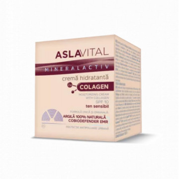 Aslavital Crema Hidratanta cu Colagen SPF10 - 50 ml