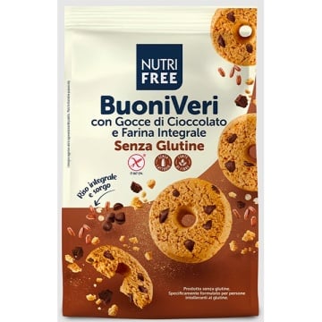 Biscuiti BuoniVeri cu Bucati de Ciocolata, fara Gluten - 250 g