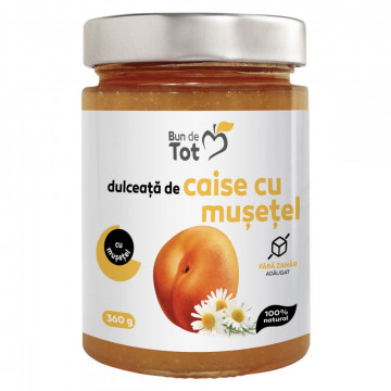 Dulceata de Caise cu Musetel fara zahar - 360 g