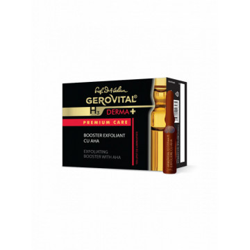 Gerovital H3 Derma+ Premium Care Booster Exfoliant cu AHA - 4x2ml
