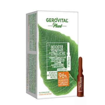 Gerovital Plant Booster Vitalitate si Stralucire Fiole - 10x2ml