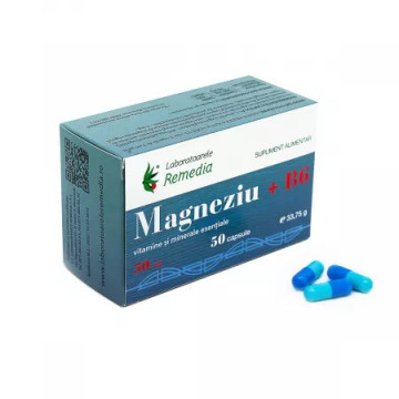 Magneziu + B6 - 50 cps