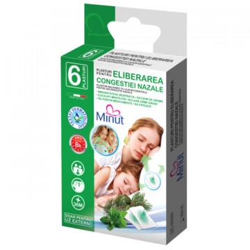 Plasturi pentru eliberarea congestiei nazale, Minut - 6 buc