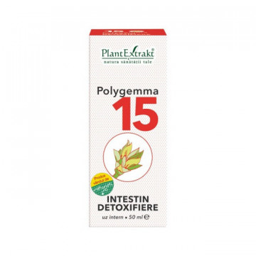 Polygemma 15 Intestin detoxifiere, Plantextrakt, ambalaj vechi