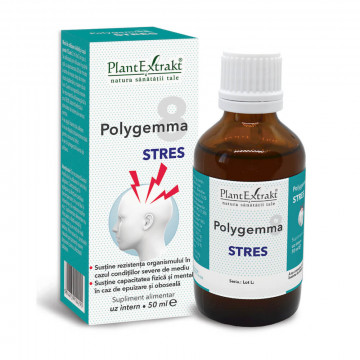 Polygemma 8 Stres, Plantextrakt, ambalaj nou