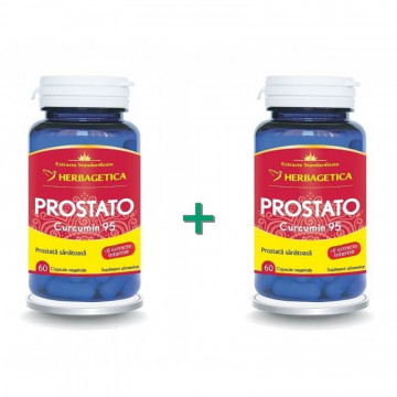 Prostato Curcumin 95 - 60 + 60 cps (pachet cu -50% la a doua)