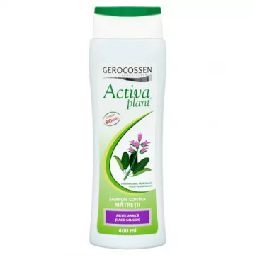 Sampon contra matretii cu salvie si arnica Activa Plant - 400 ml