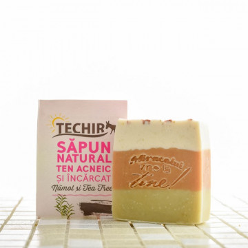 Sapun natural ten acneic si incarcat - 120 g -Techir