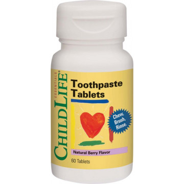 Toothpaste Tablets (gust de fructe) - 60 tablete - ChildLife Essentials